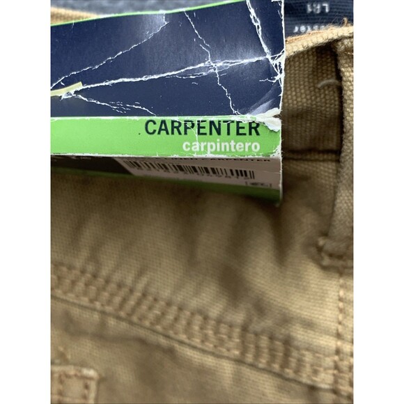 Faded Glory Carpenter Pants Mens 40x32 Brown Fleece Lined Workwear Dead Stock - Picture 10 of 16
